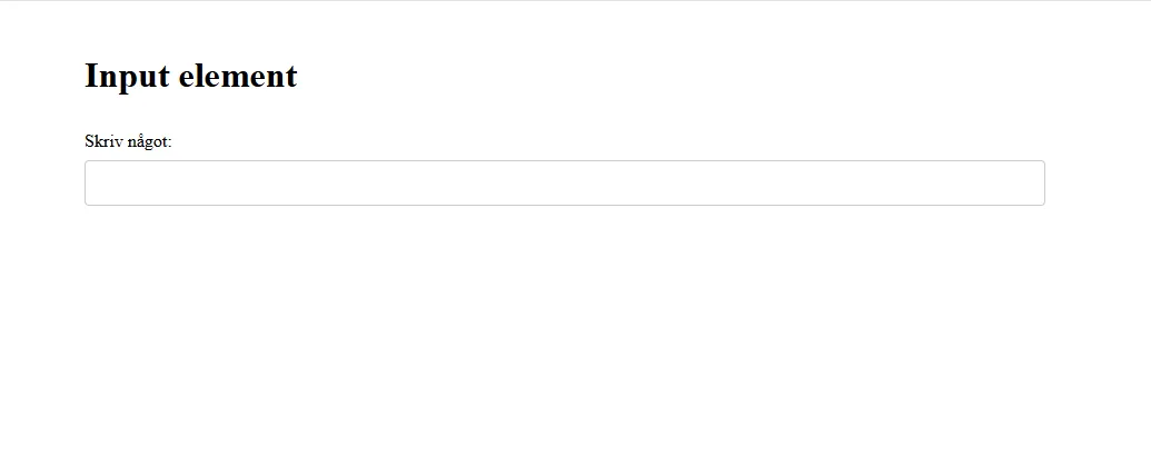 Ett textinmatningsfält.